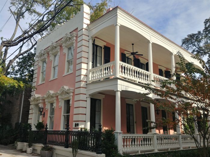 This pink house on Franklin Street is just above Broad Street, making it a SNOB.