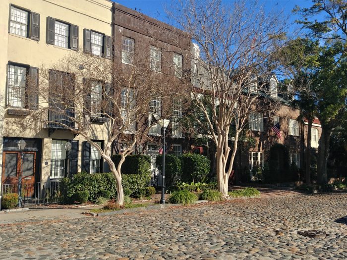South Adgers Wharf is just one of the eight cobblestone streets actively in use in Charleston. Beautiful, yet super bumpy.