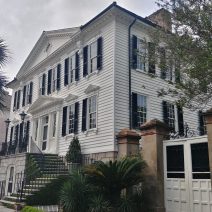 William Gibbes, a wealthy planter who built this house in about 1772, never thought it would be seen from the street from this angle. He had expected people to approach the house by boat from the Ashley River -- into which he had built a 300 foot wharf. You can now cruise by it on South Battery.