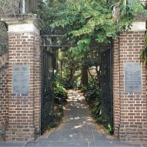 This beautiful entryway on King Street leads to one of the most beautiful walkways in downtown Charleston. It is part of the Gateway Walk -- a larger pedestrian path that cuts across a wide section of the historic peninsula. It's worth finding it and taking a stroll!