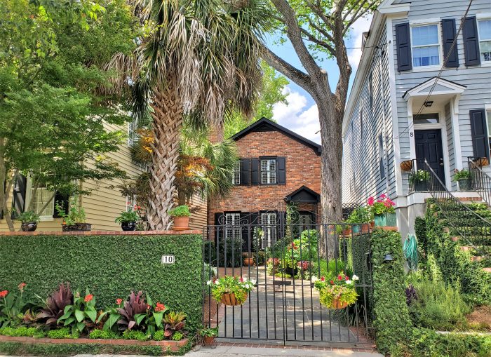 The pretty streetscape can be found on one of the smallest streets in Charleston -- Short Street. Yes, really.