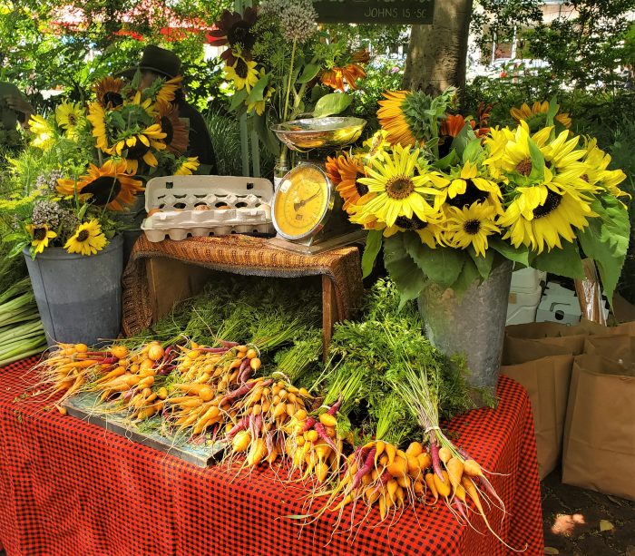 The Charleston Farmer's Market is ranked as one of the best in the country. There are tons of things to buy and eat, and it's a real gathering spot every Saturday morning. Right in the middle of it is a hunk of rock surrounded by an iron fence, called the Horn Work. See and read about just what cool piece of rock it is here.