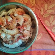 Lowcountry shrimp is the best there is! There is nothing like getting it fresh off the boat, using the nifty red tool to peel and de-vein them, and then boiling them up in a Frogmore stew or making a shrimp cocktail. Mmmmmmm...