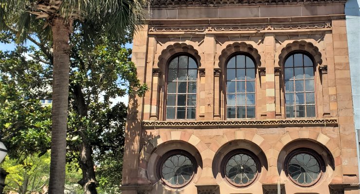 This very cool looking building on East Bay Street was built as a bank in 1854, but later became the home for a restaurant. The Moorish Revival style of architecture is very eye-catching.