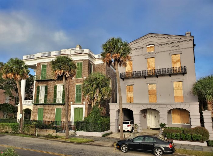 Prepared for Hurricane Dorian along East Battery.