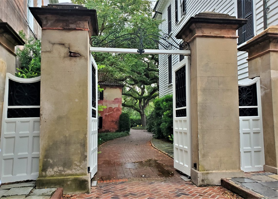 This gate on South Battery is rarely left open, leaving what's behind it as a mystery. Mystery solved.