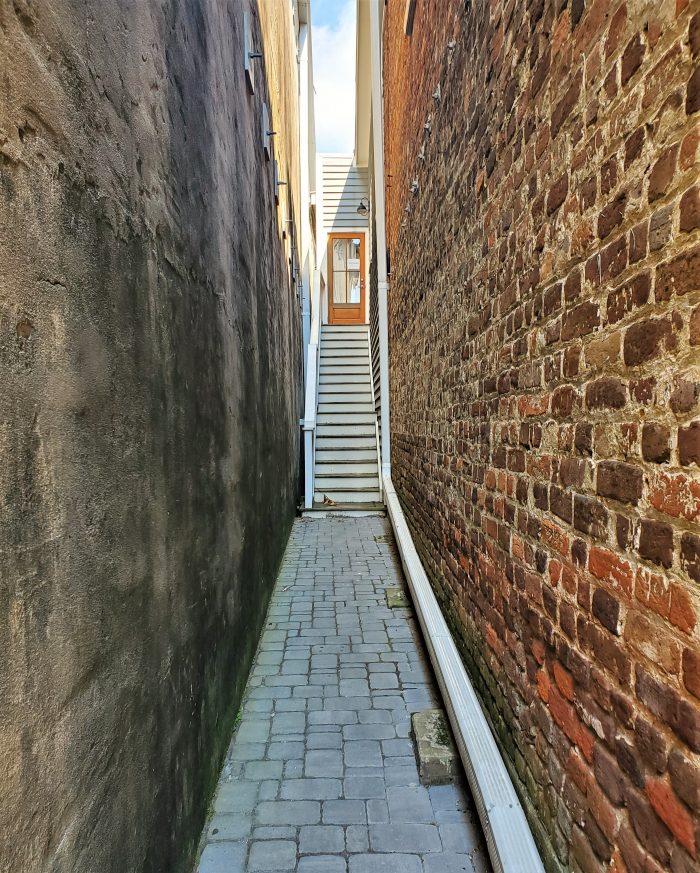 With separate offices created over the retail space in the older buildings on King Street, interesting separate entrances have been created.