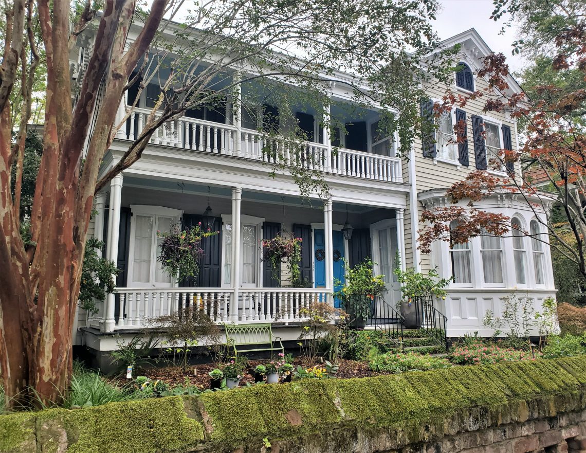This handsome 1872 house is on Broad Street. Originally known as "Cooper Street," Broad Street was renamed because of the pride the citizens had in its 72' wide dimension.