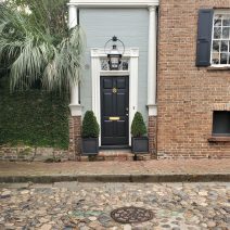 This very cool door can be found on Maiden Lane, one of the eight active cobblestone streets in Charleston.