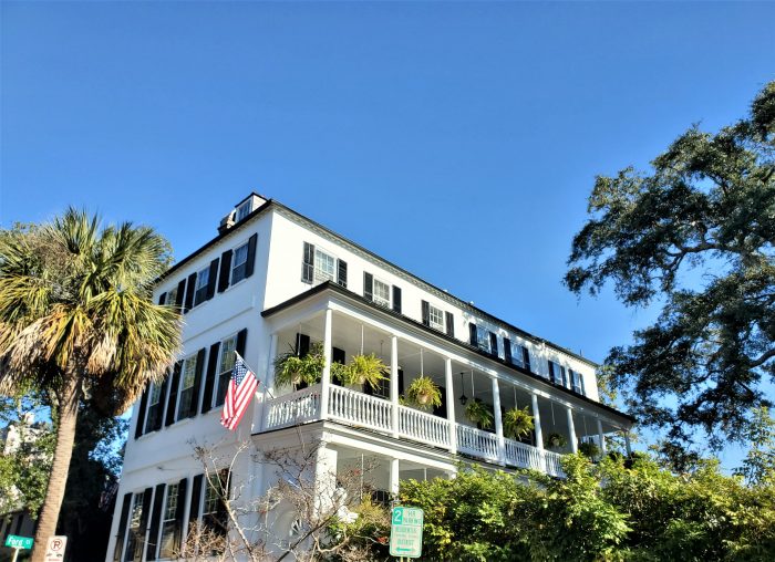 This beautiful house (c. 1806) on Meeting Street hosted the Marquis de Layfette in 1824.  After fighting in both the American and French Revolutions. he had become known as the Hero of Two Worlds.