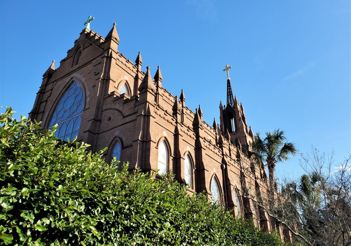 The cornerstone for the Cathedral of St. John the Baptist on Broad Street was laid in 1890. The construction of the church was finally completed in 2010, when the steeple was added. The Cathedral itself was opened, however, in 1907.