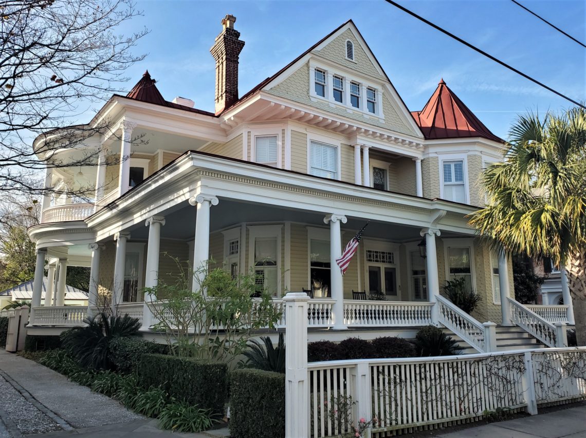 This Queen Anne style house on Legare Street was built in 1876-77.