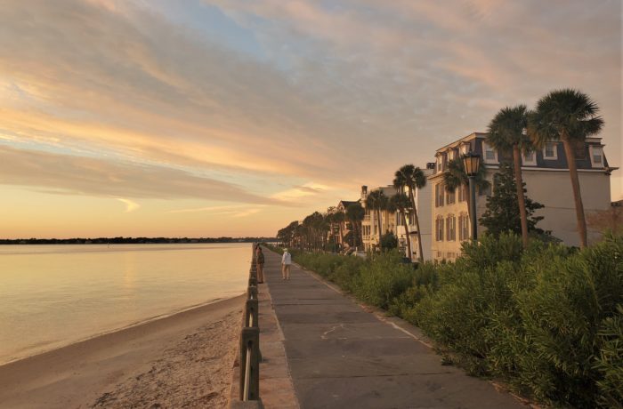 Beautiful at just about any time, the High Battery is always lovely in the early morning. On the morning of April 12, 1861, the people of Charleston gathered here to watch the bombardment of Fort Sumter -- the first shots of the American Civil War.