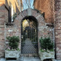 This pretty arch connects two colonial era (c.1742) houses on King Street in the Charlestowne (South of Broad) neighborhood. 