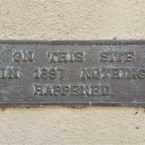 When living in the number one travel destination in the known universe, some residents of Charleston do have a sense of humor about it. You can find this historic marker on West Street.