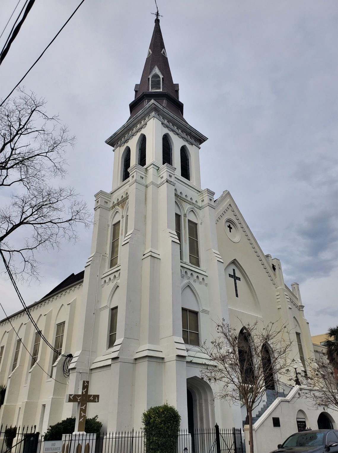 The Emanuel African Methodist Episcopal Church on Calhoun Street, more familiarly called Mother Emanuel. Founded in 1816, it is the oldest African Methodist Episcopal church in the Southern US. 