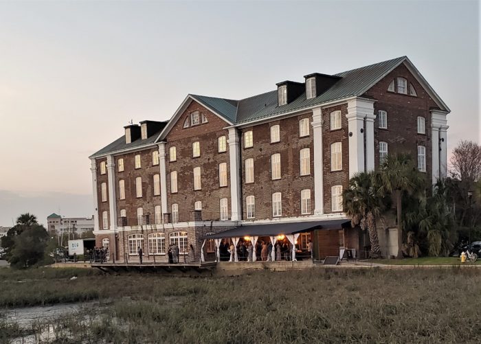 The Historic Rice Mill on Lockwood Boulevard is now used as offices and event space (they squeezed in this reception right before the COVID-19 social distancing rules went into place). Built in the 1860's, the West Point Rice Mill was one of three rice mills built to handle the rice production in the area. The most successful rice crop was an aptly named "Carolina Gold."