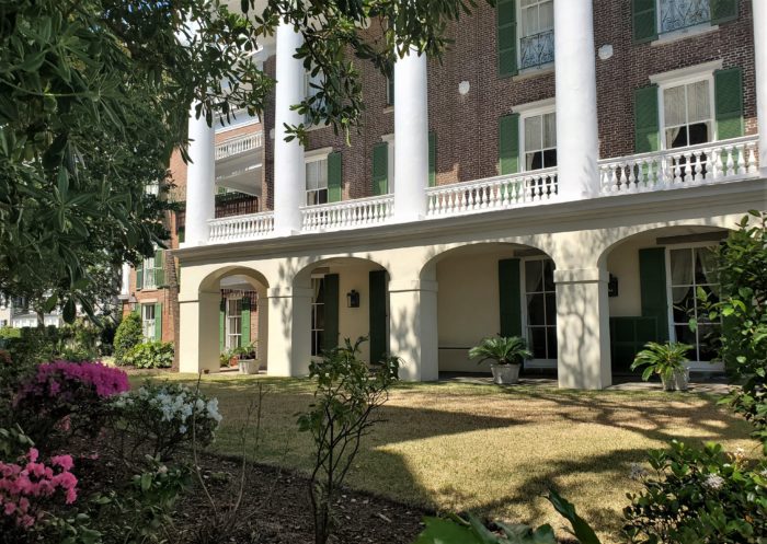 Built in 1838-39, the Robert William Roper House is one of the most monumental Greek Revival houses in Charleston. With a prominent location on East Battery, it actually wasn't ever supposed to be there, as that land was originally intended to be part of White Point Garden.