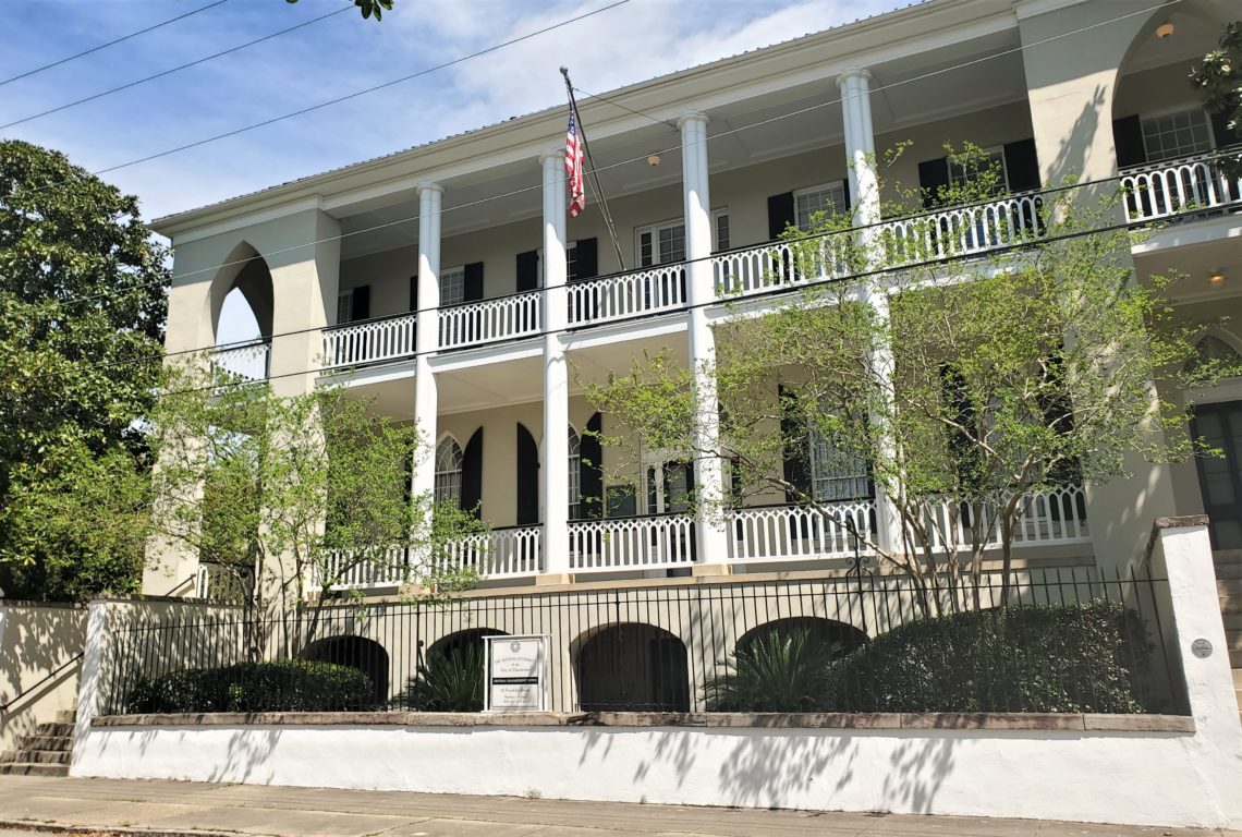 The Old Marine Hospital on Franklin Street was designed by the famed architect Robert Mills. Now a National Historic Landmark, it not only served as a hospital, but later became an important orphanage for African-American children in 1891. It now serves as offices for the Housing Authority of the City of Charleston.