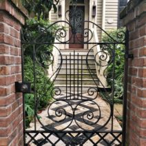 A beautiful gate, walkway and entrance on Tradd Street -- one of the few streets that full transverses the peninsula.