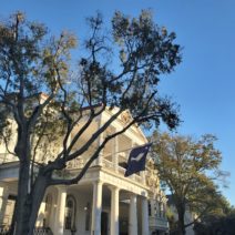 The South Carolina Society Hall on Meeting Street was built in 1804 as the home for a club that was founded in 1737 as "The Two Bit Club." It later became the "South Carolina Society," and its home was so aptly named.