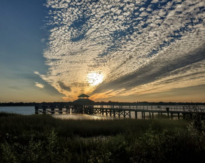 An incredible sky, as seen from Brittlebank Par.